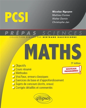 Maths PCSI : nouveaux programmes - Mathieu Fontes