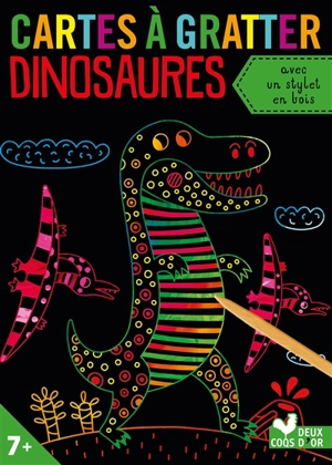 Cartes à gratter dinosaures