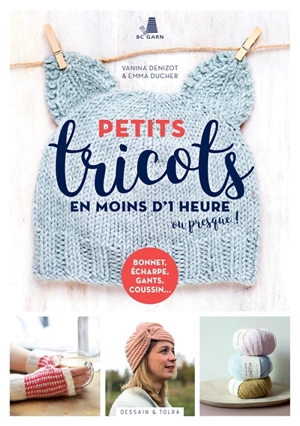 Petits tricots en moins d'1 heure ou presque ! : bonnet, écharpe, gants, coussin... - Vanina Denizot