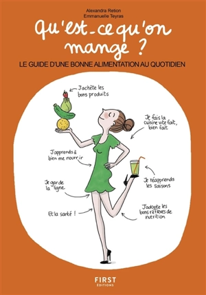 Qu'est-ce qu'on mange ? : le guide d'une bonne alimentation au quotidien - Alexandra Retion