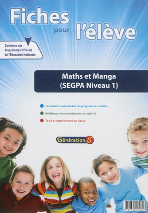 Evolu fiches. Maths et manga : SEGPA niveau 1 - Ernest Robert