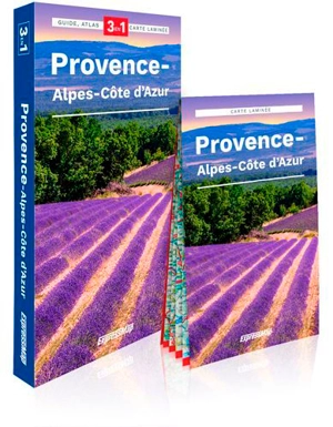 Provence-Alpes-Côte d'Azur : 3 en 1 : guide, atlas, carte laminée - Magdalena Wolak