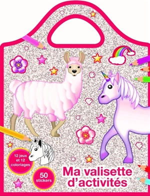 Ma valisette d'activités : 12 jeux et 12 coloriages, 50 stickers - Pimchou