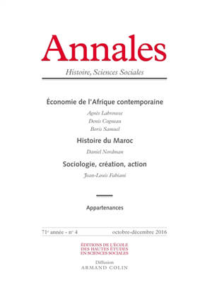 Annales, n° 4 (2016)