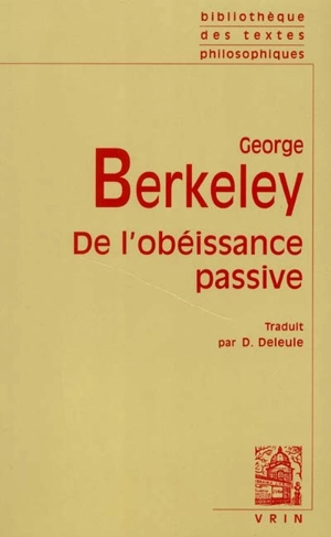 De l'obéissance passive - George Berkeley