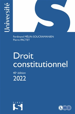 Droit constitutionnel 2022 - Pierre Pactet