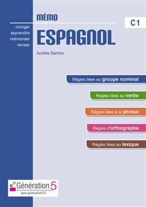 Mémo espagnol C1 - Aurélie Bartolo