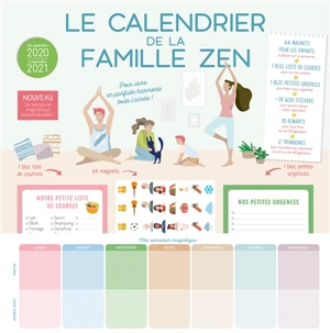 Le calendrier de la famille zen : pour vivre en parfaite harmonie toute l'année ! : de septembre 2020 à décembre 2021 - Véronique Anderson