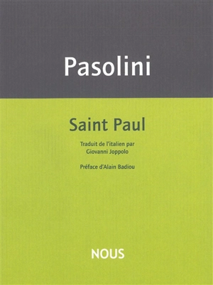 Saint Paul - Pier Paolo Pasolini
