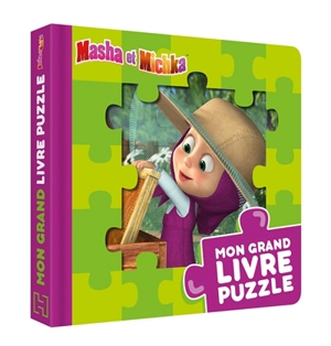 Masha et Michka : mon grand livre puzzle - Lucie Pouget