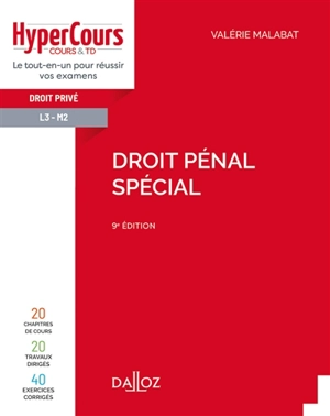 Droit pénal spécial - Valérie Malabat