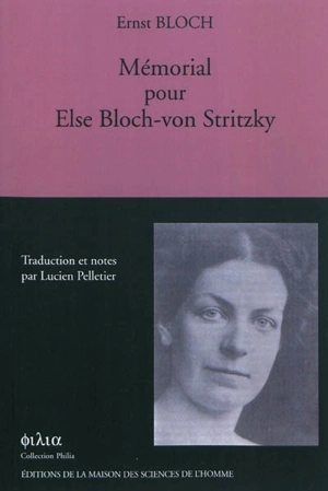 Mémorial pour Else Bloch-von Stritzky - Ernst Bloch