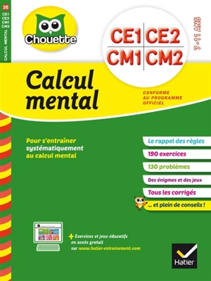 Calcul mental : CE1, CE2, CM1, CM2 : 7-11 ans - Lydie Tréffort