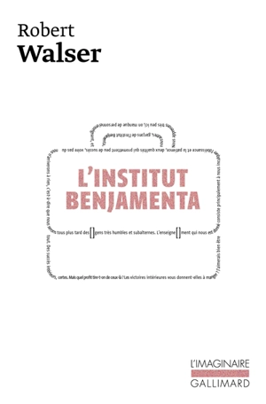 L'Institut Benjamenta (Jakob von Gunten) - Robert Walser