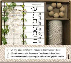 Coffret macramé : ma jolie tenture - Fanny Zedenius