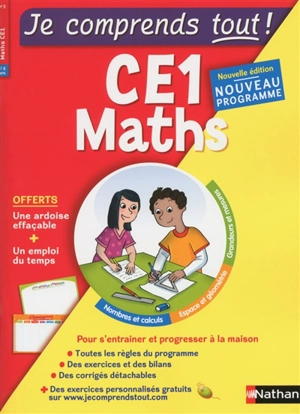 Je comprends tout ! Maths CE1, 7-8 ans : nouveau programme - Pascale Chavanette-Iglesia