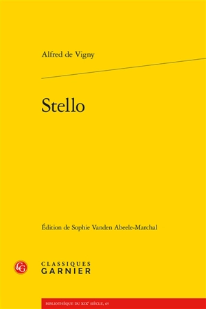 Stello - Alfred de Vigny