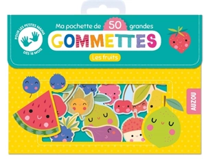 Ma pochette de 50 grandes gommettes : les fruits - Inga Wilmink