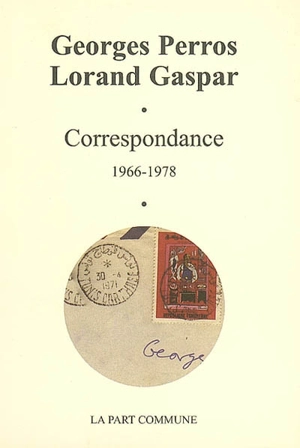 Correspondance : 1966-1978 - Georges Perros