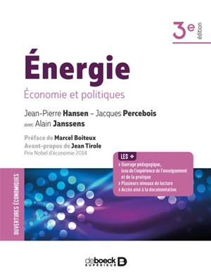 Energie : économie et politiques - Jean-Pierre Hansen