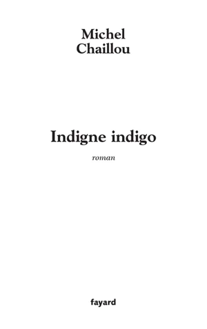 Indigne indigo - Michel Chaillou