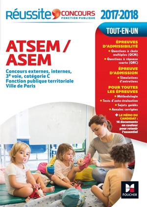 ATSEM-ASEM : concours externes, internes, 3e voie, catégorie C, fonction publique territoriale, Ville de Paris - Jocelyne Guérin