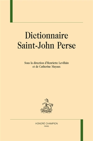 Dictionnaire Saint-John Perse