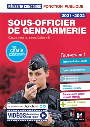 Sous-officier de gendarmerie 2021-2022 : concours externe, interne, catégorie B : tout-en-un ! - Philippe Alban