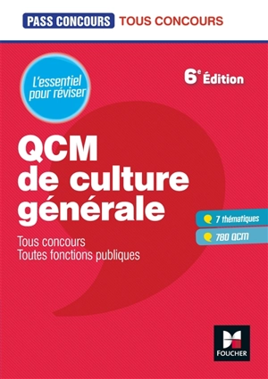 QCM de culture générale : tous concours, toutes fonctions publiques : l'essentiel pour réviser - Valérie Béal