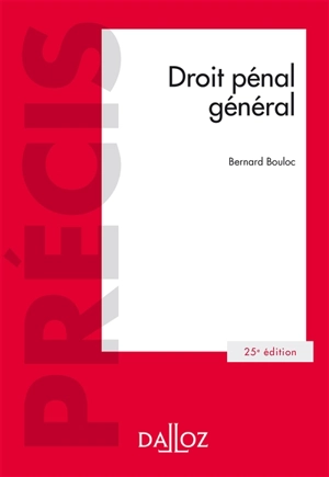 Droit pénal général - Bernard Bouloc