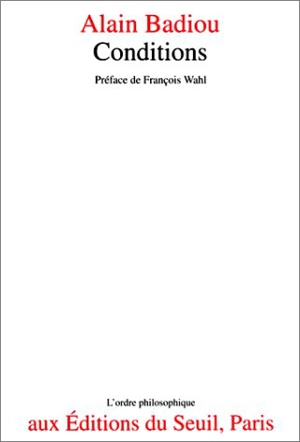 Conditions - Alain Badiou