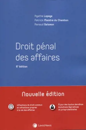 Droit pénal des affaires - Agathe Lepage