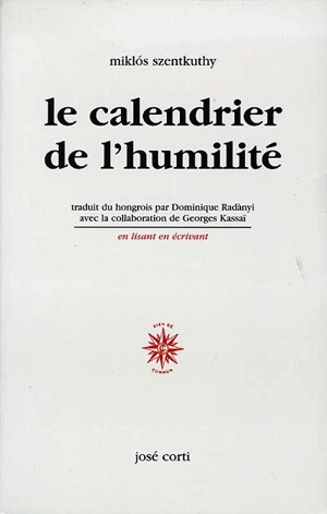 Le calendrier de l'humilité - Miklos Szentkuthy