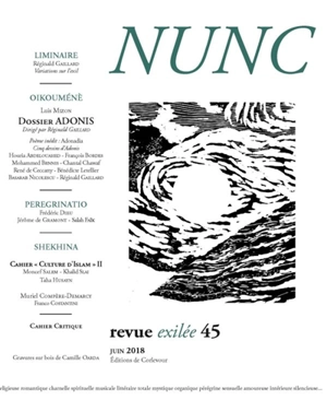 Nunc, n° 45. Adonis, l'horizon pour demeure