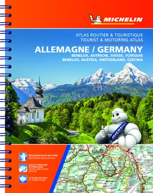 Allemagne, Benelux, Autriche, Suisse, Tchéquie : atlas routier et touristique. Germany, Benelux, Austria, Switzerland, Czechia : tourist & motoring atlas - Manufacture française des pneumatiques Michelin