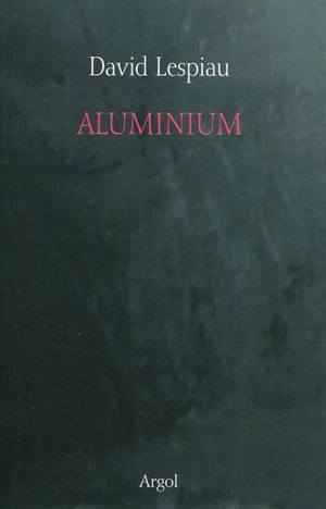 Aluminium : poème Rauschenberg - David Lespiau