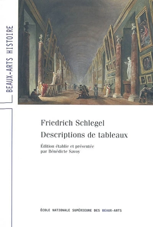 Descriptions de tableaux - Friedrich von Schlegel