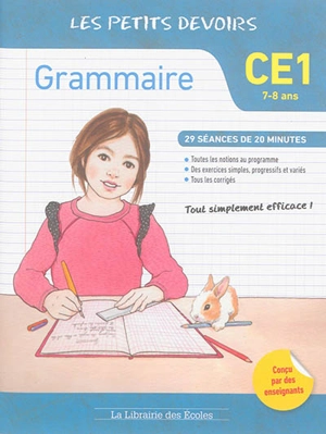 Grammaire CE1, 7-8 ans : 29 séances de 20 minutes - Marie Chardonnet