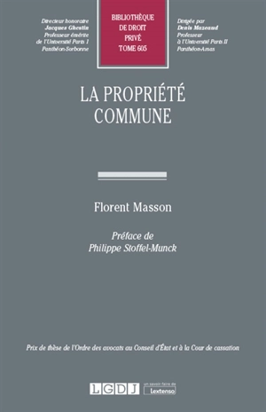 La propriété commune - Florent Masson