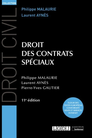 Droit des contrats spéciaux - Philippe Malaurie