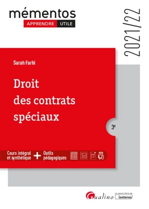 Droit des contrats spéciaux : 2021-2022 - Sarah Farhi