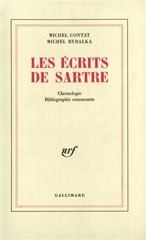 Les Ecrits de Sartre - Michel Contat