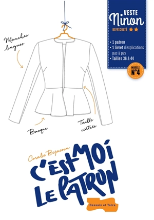 C'est moi le patron. Veste Ninon : modèle 4 - Coralie Bijasson