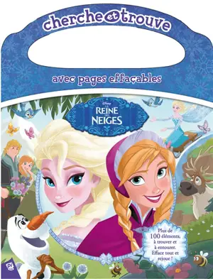 La reine des neiges : cherche et trouve avec pages effaçables - Walt Disney company