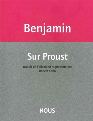 Sur Proust - Walter Benjamin