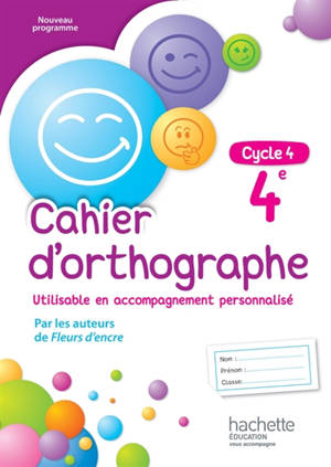 Cahier d'orthographe : 4e, cycle 4 - Chantal Bertagna