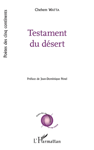 Testament du désert - Chehem Watta