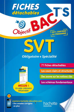 SVT terminale S : obligatoire + spécialité : 71 fiches détachables - Louis-Marie Couteleau