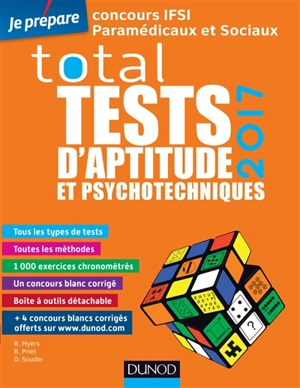 Total tests d'aptitude et psychotechniques 2017 - Bernard Myers