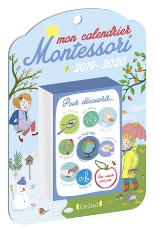 Mon calendrier Montessori : 2019-2020 - Céline Santini
